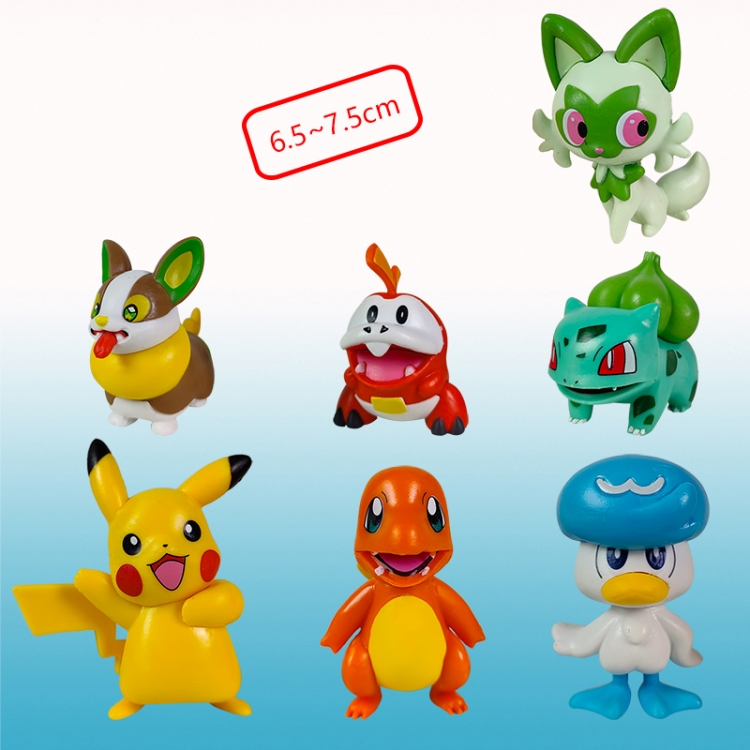Pokemon anime figure 6.5-7.5cm