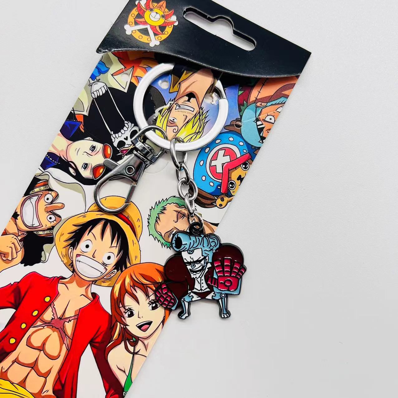 One piece anime keychain