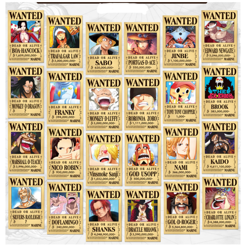 One piece anime posters price for a set of 24pcs