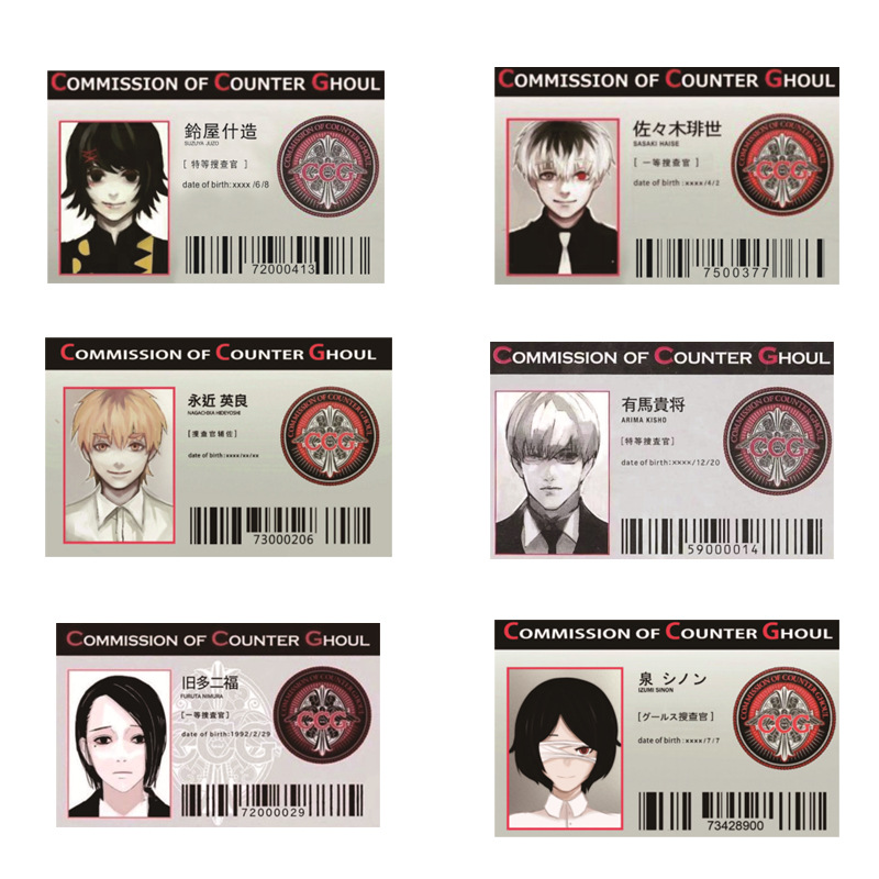 Tokyo Ghoul anime PVC card 86*56mm