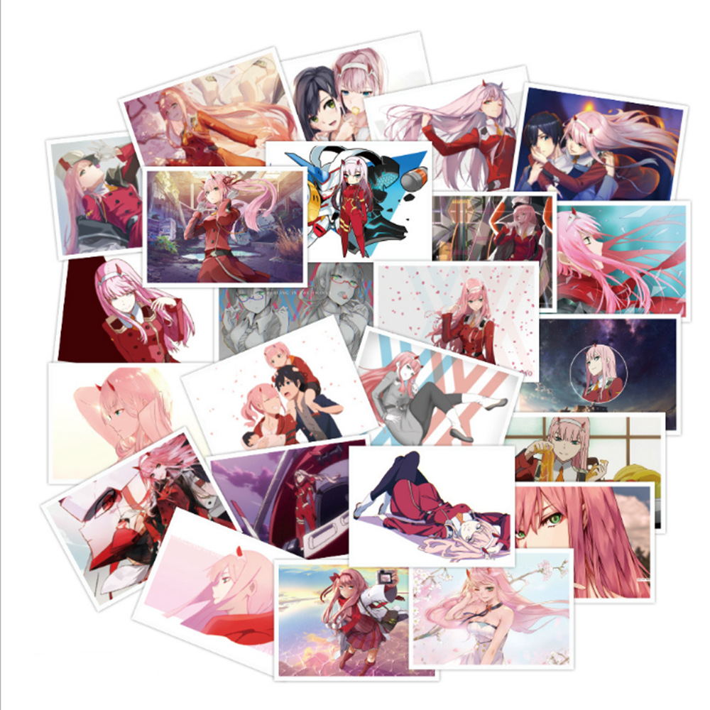 Darling In The Franxx anime waterproof stickers (50pcs a set)