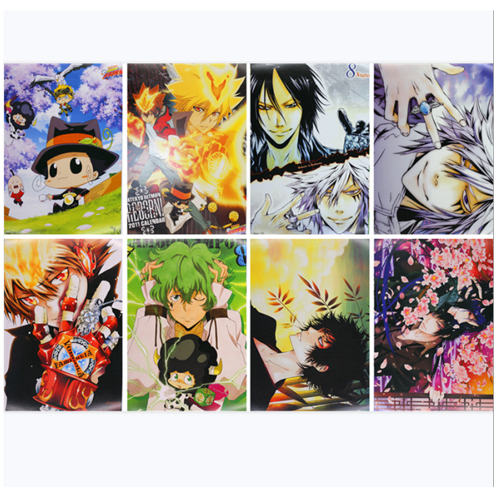 hitman reborn anime posters price for a set of 8 pcs