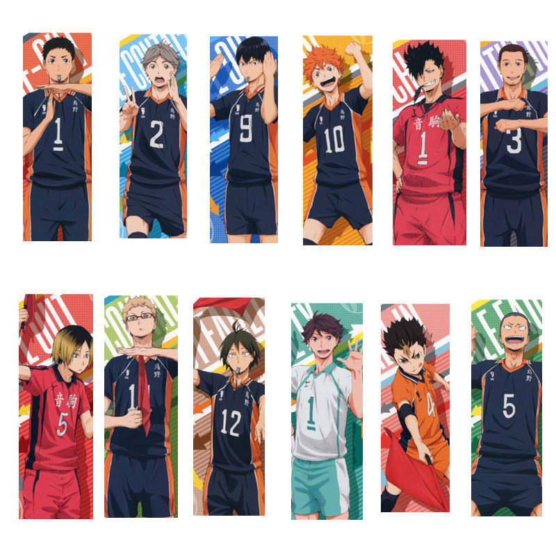 Haikyuu anime bookmark 12pcs a set