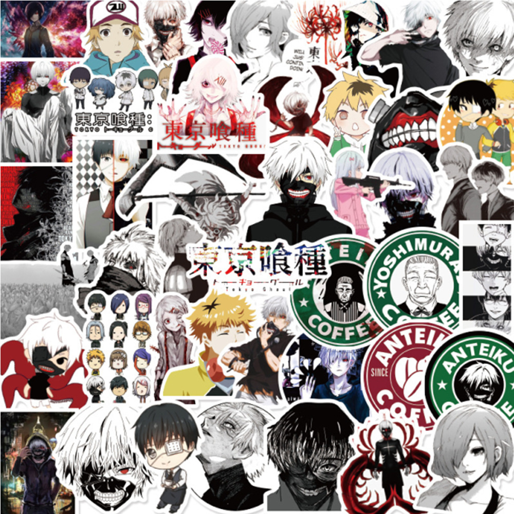 Tokyo Ghoul anime waterproof stickers (50pcs a set)