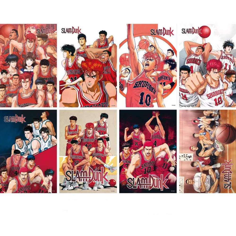 Slam dunk anime posters price for a set of 8 pcs