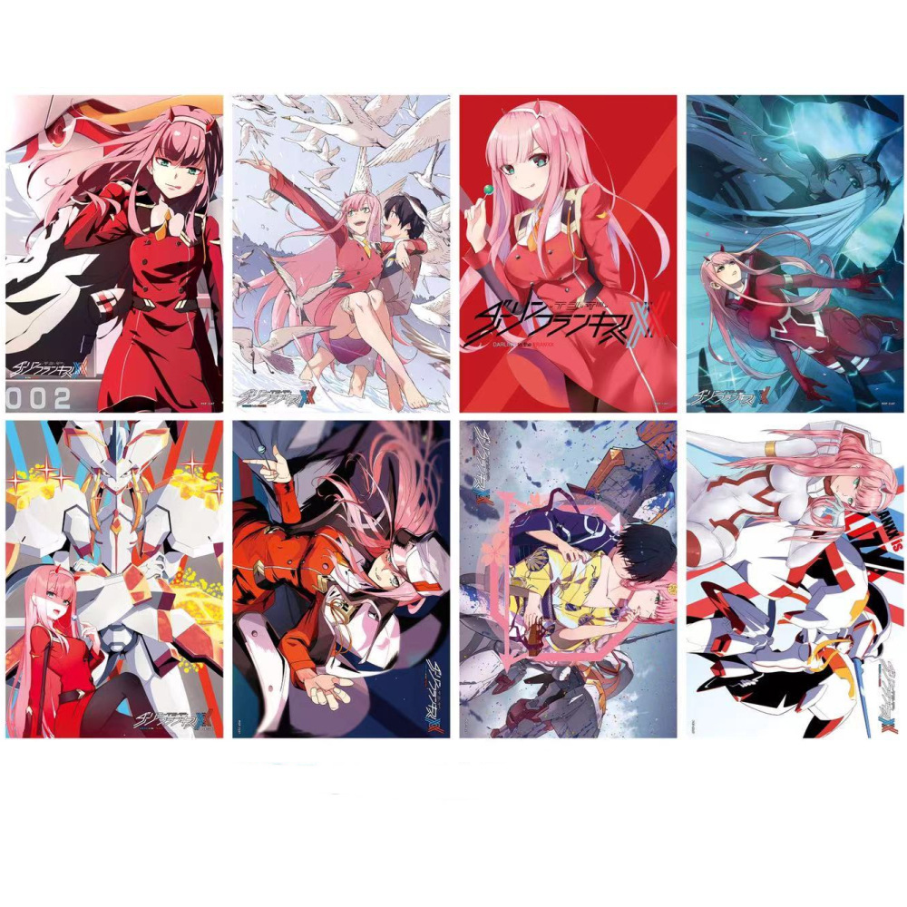 Darling In The Franxx anime posters price for a set of 8 pcs