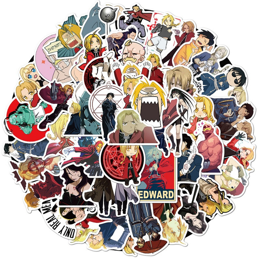 Fullmetal Alchemist anime waterproof stickers (50pcs a set)