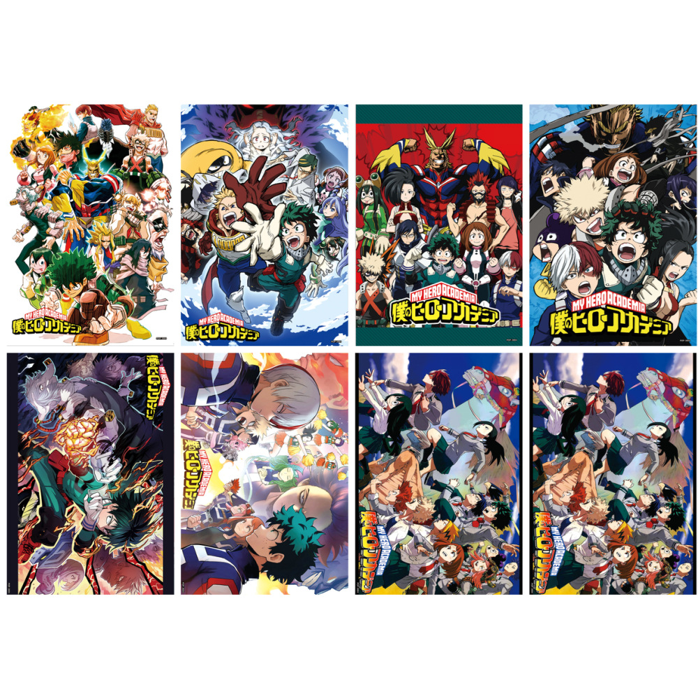 My Hero Academia anime posters price for a set of 8 pcs