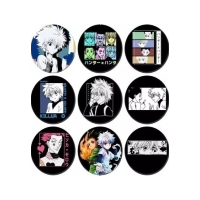 Hunter x Hunter anime badge 9 pcs a set