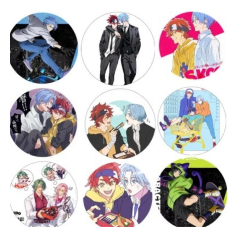 SK8 the infinity anime badge 9 pcs a set