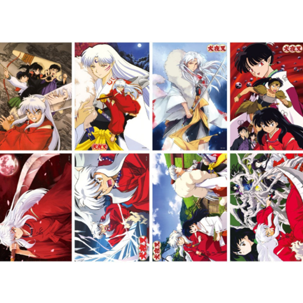 Inuyasha anime wall poster price for a set of 8 pcs