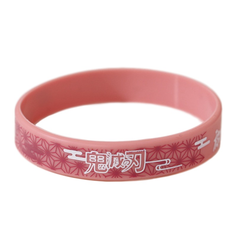 demon slayer kimets anime silicone bracelet