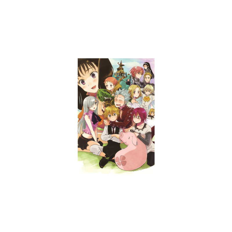 seven deadly sins anime fabric poster 20*30cm