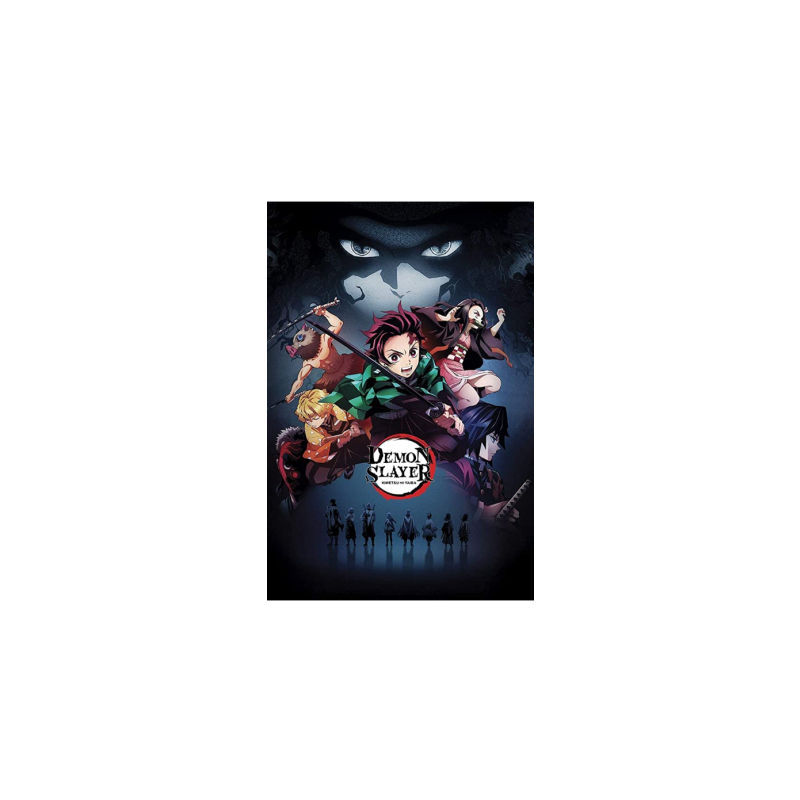demon slayer kimets anime fabric poster 60*30cm