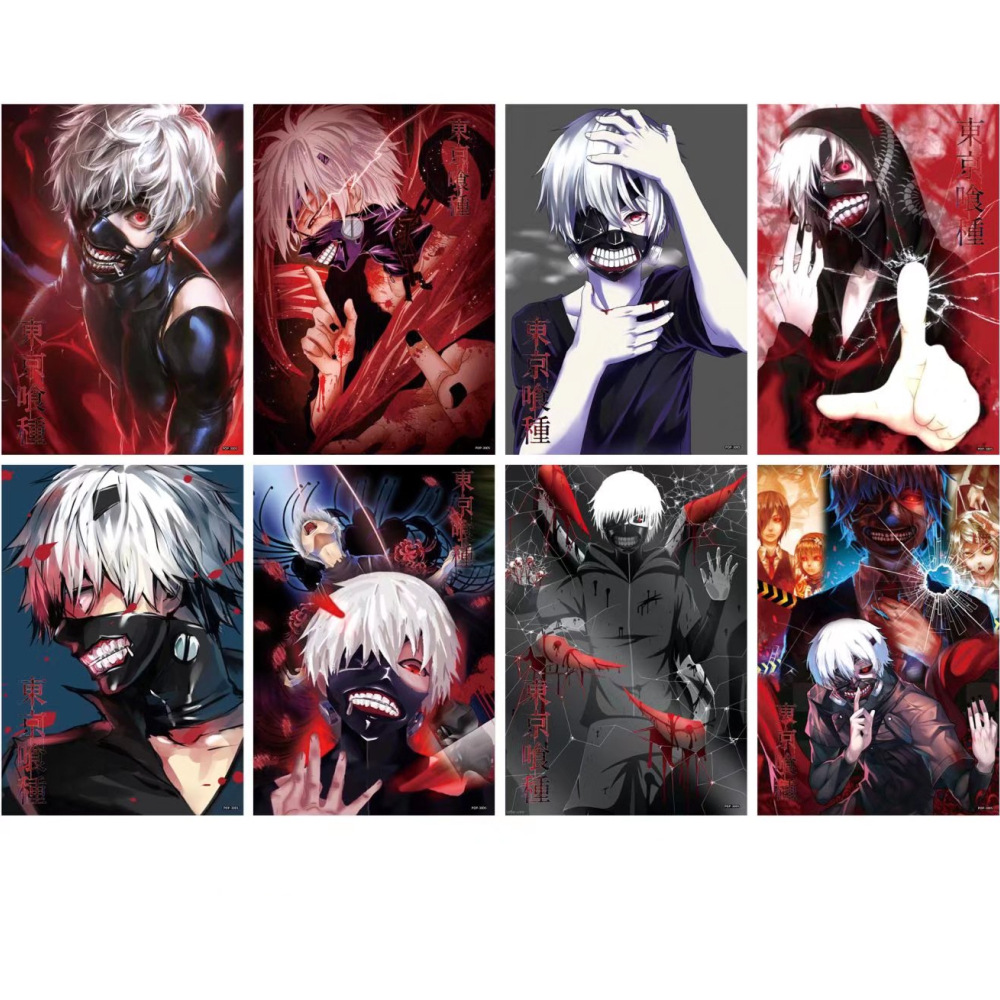 Tokyo Ghoul anime posters price for a set of 8 pcs