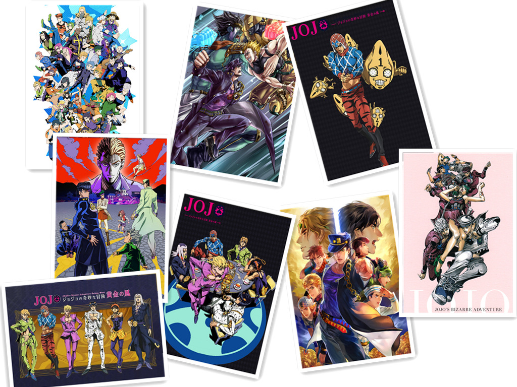 JoJos Bizarre Adventure anime posters price for a set of 8 pcs 42*29cm