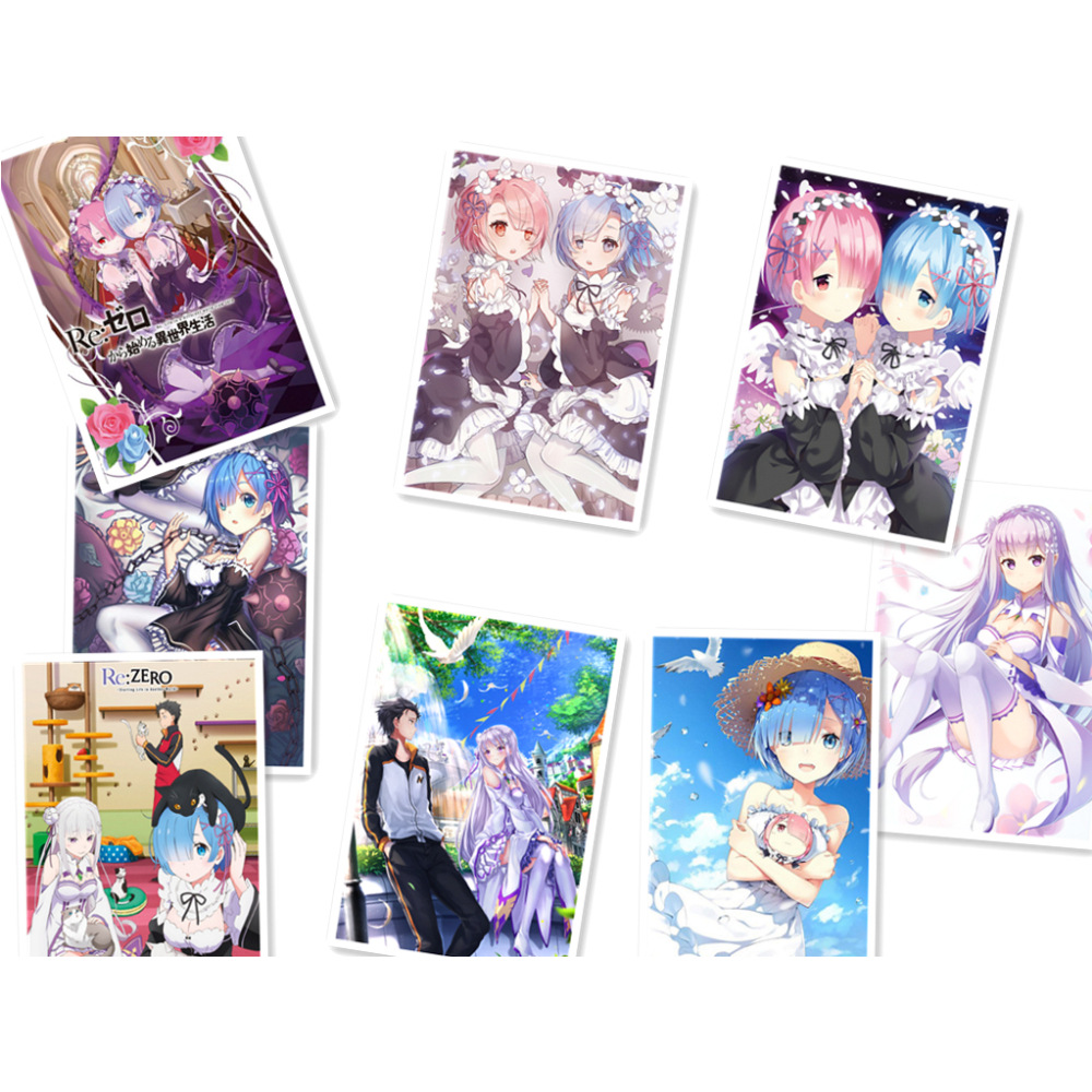 Re Zero Kara Hajimeru Isekai Seikatsu anime posters price for a set of 8 pcs 42*29cm