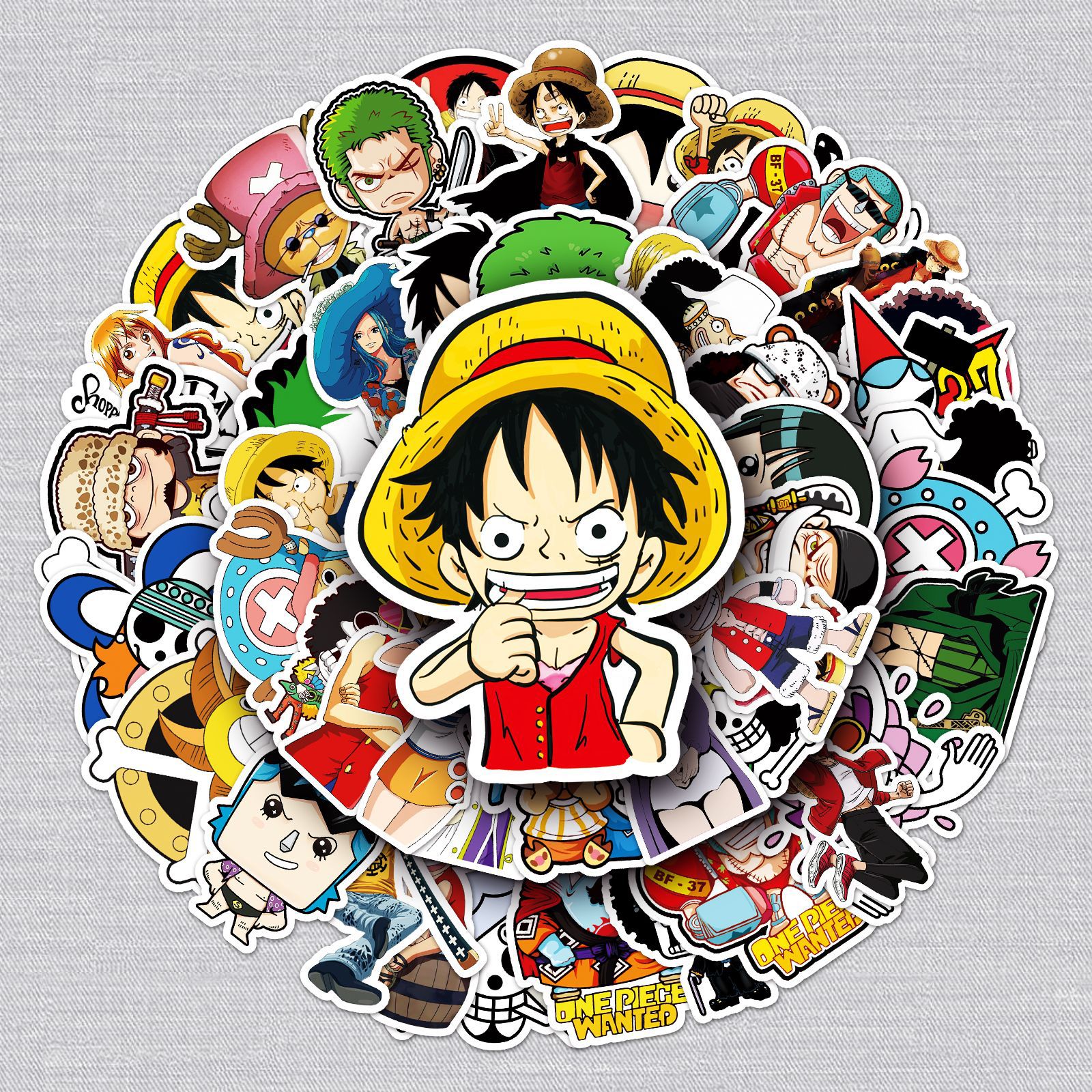 One piece anime waterproof stickers (50pcs a set)