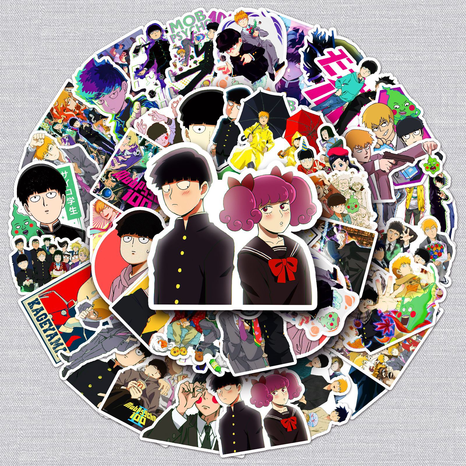 Mob Psycho 100 anime waterproof stickers (50pcs a set)