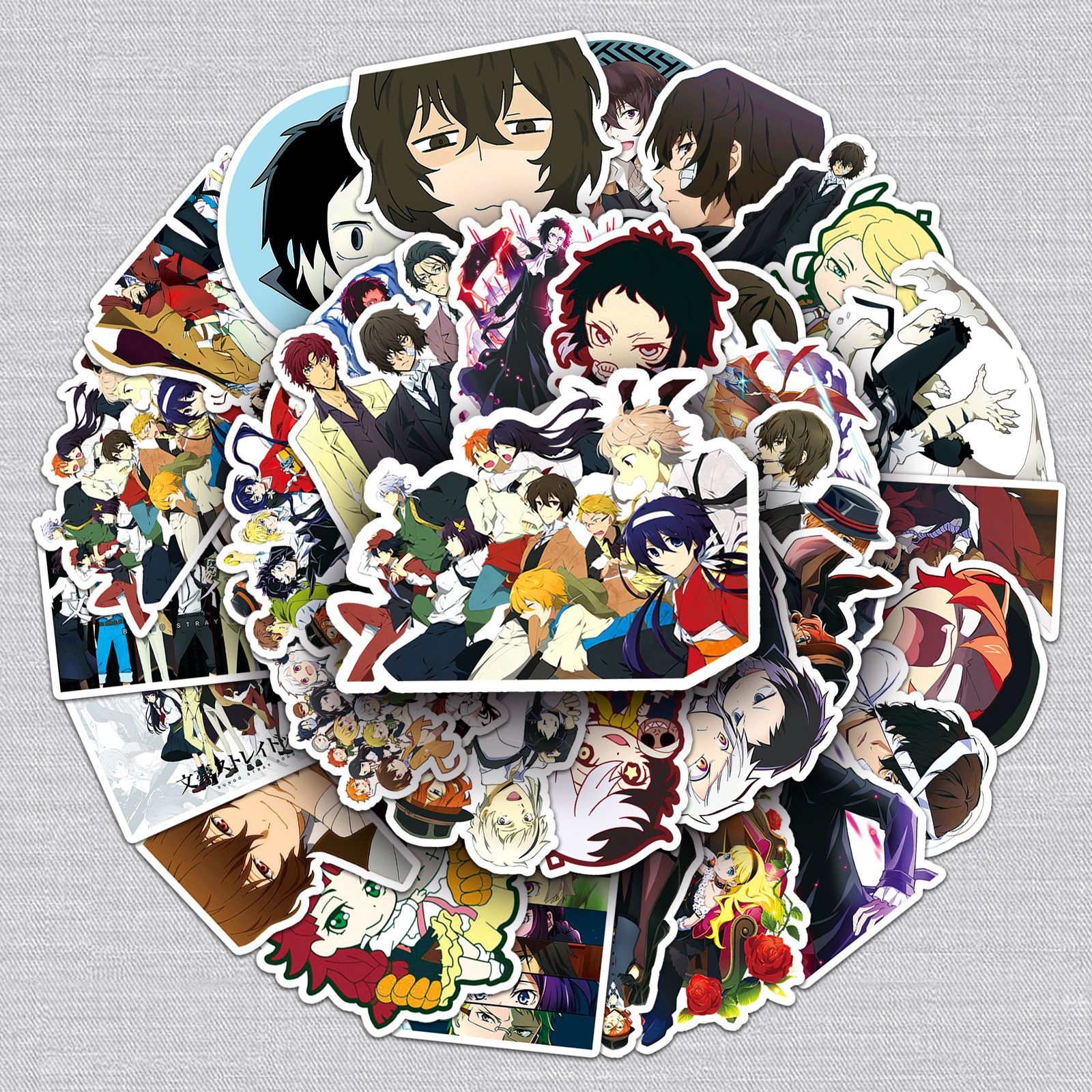 Bungo Stray Dogs anime waterproof stickers (50pcs a set)