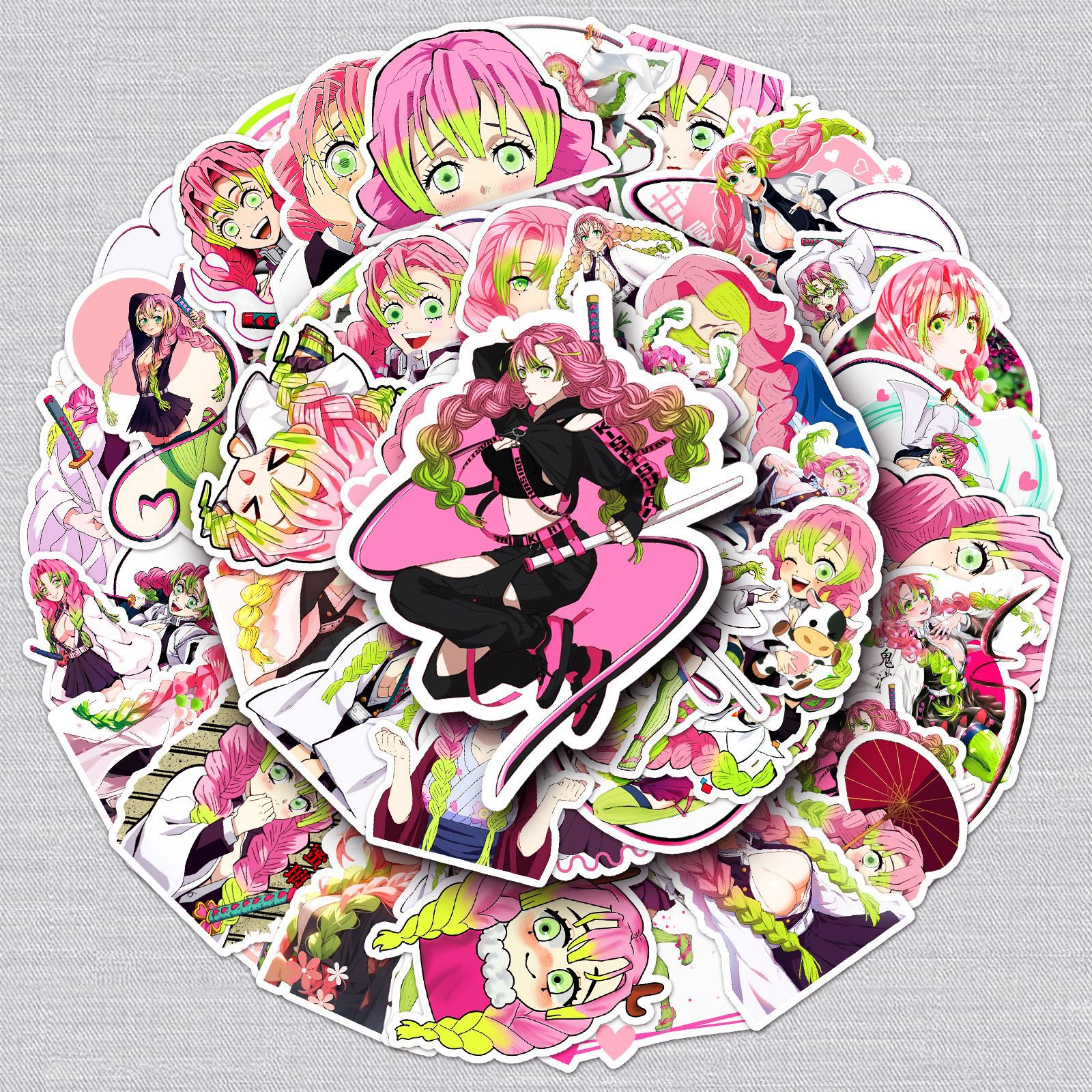 Demon slayer kimets anime waterproof stickers (50pcs a set)