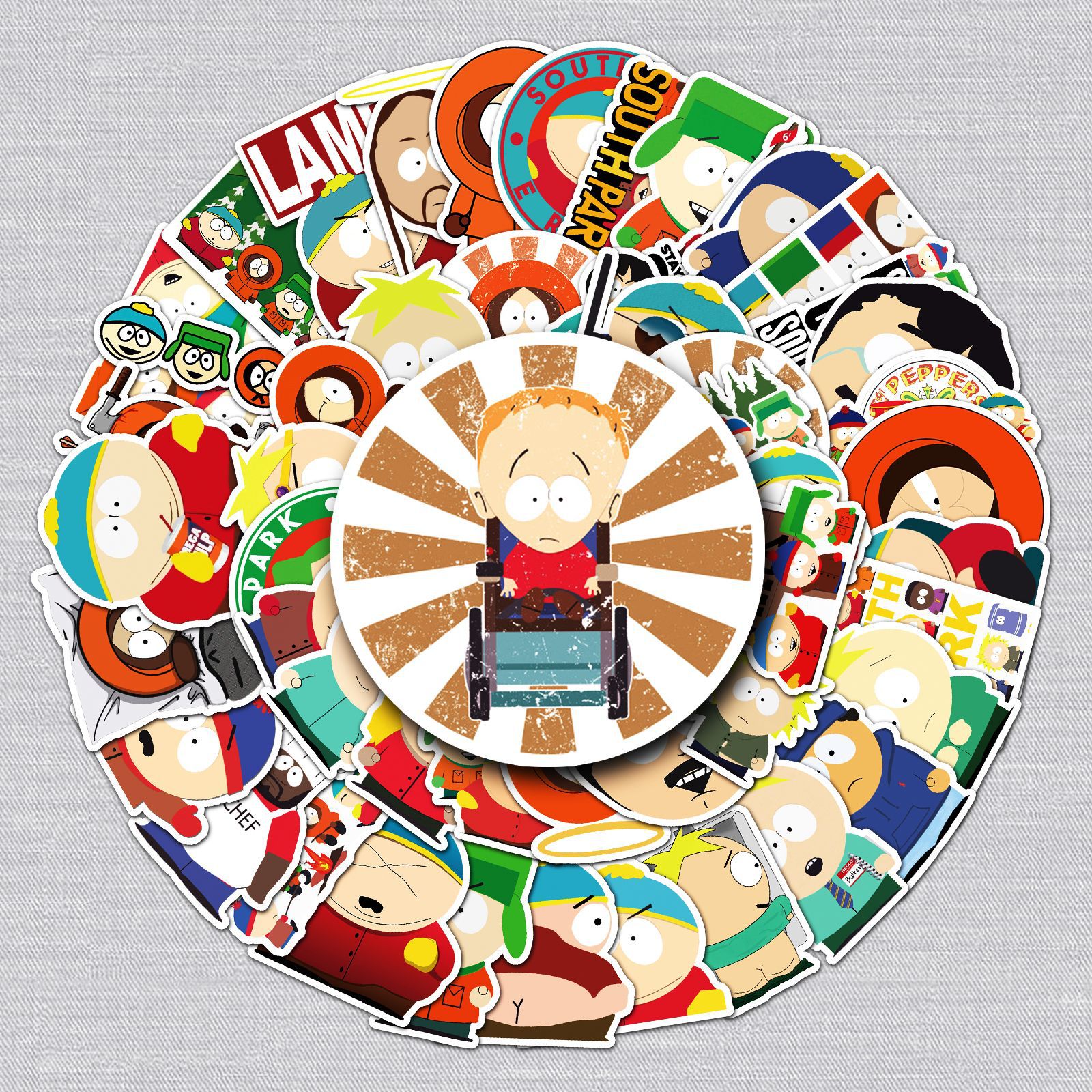 south park  anime waterproof stickers (50pcs a set)