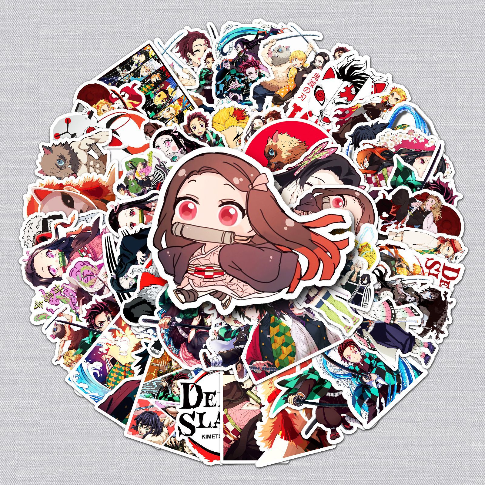 Demon slayer kimets anime waterproof stickers (50pcs a set)