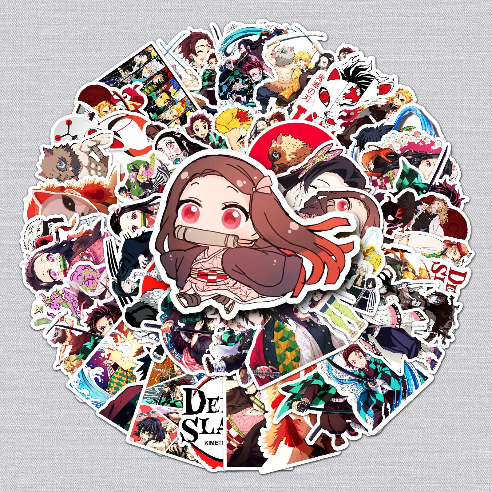 Demon slayer kimets anime waterproof stickers (106pcs a set)