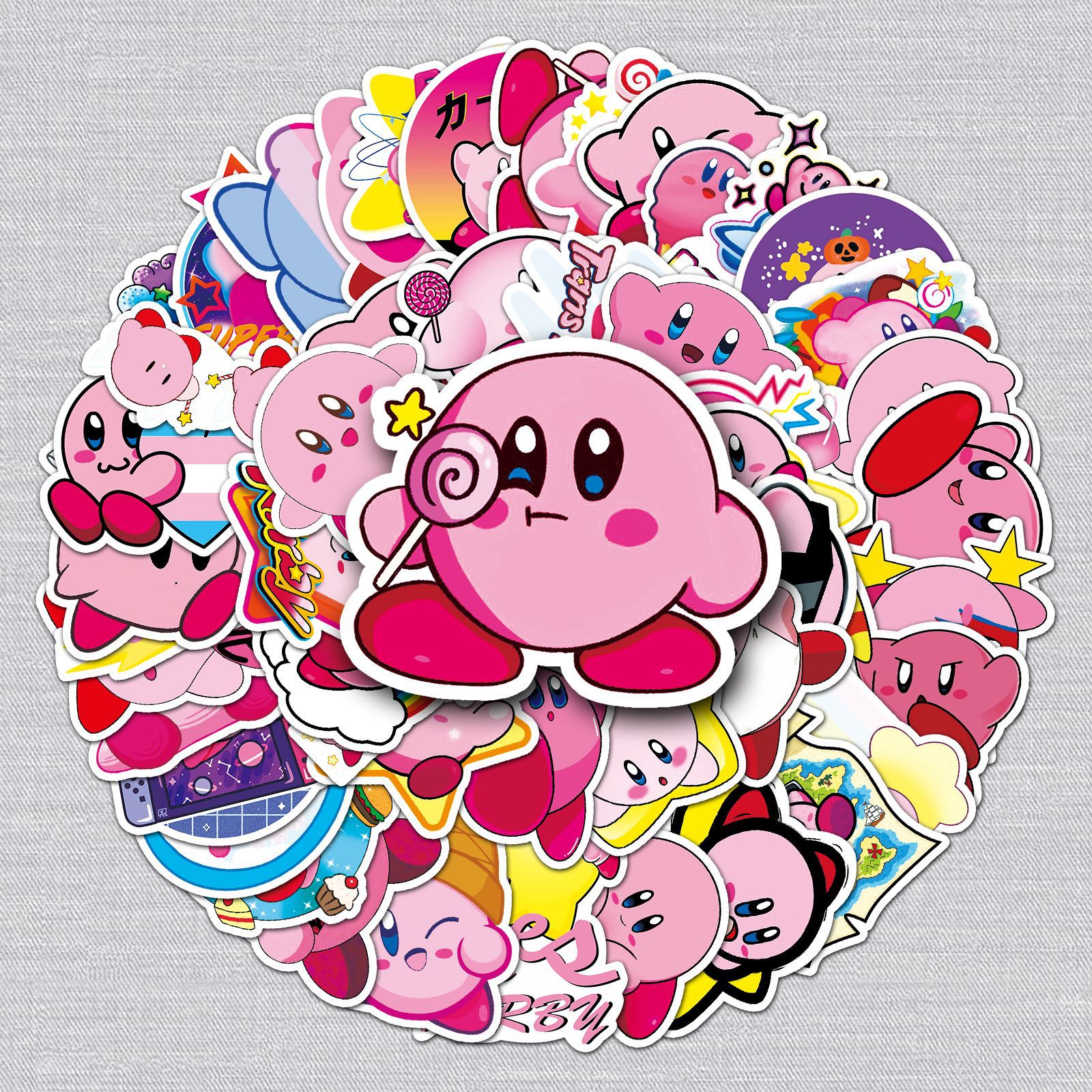 Kirby anime waterproof stickers (50pcs a set)