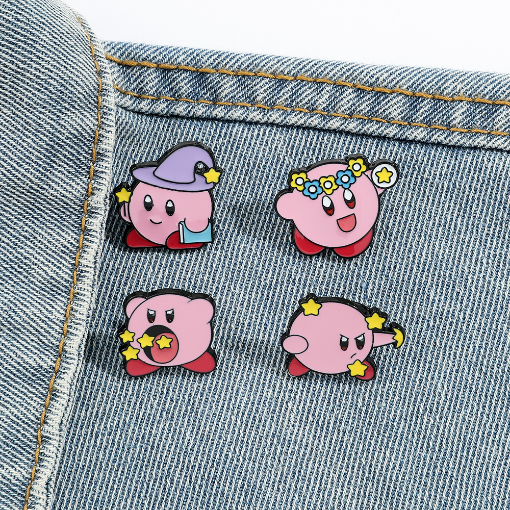 Kirby anime pin