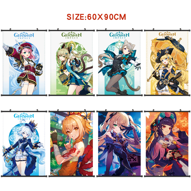 Genshin Impact anime wallscroll 60*90cm