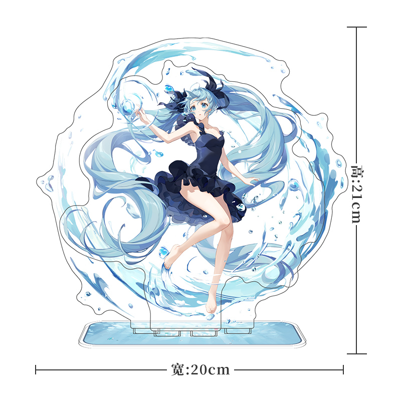 Hatsune Miku anime standing plate