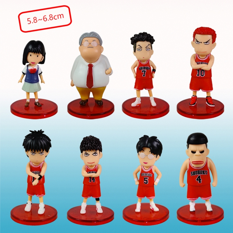 Slam dunk anime figure 5.8-6.8cm