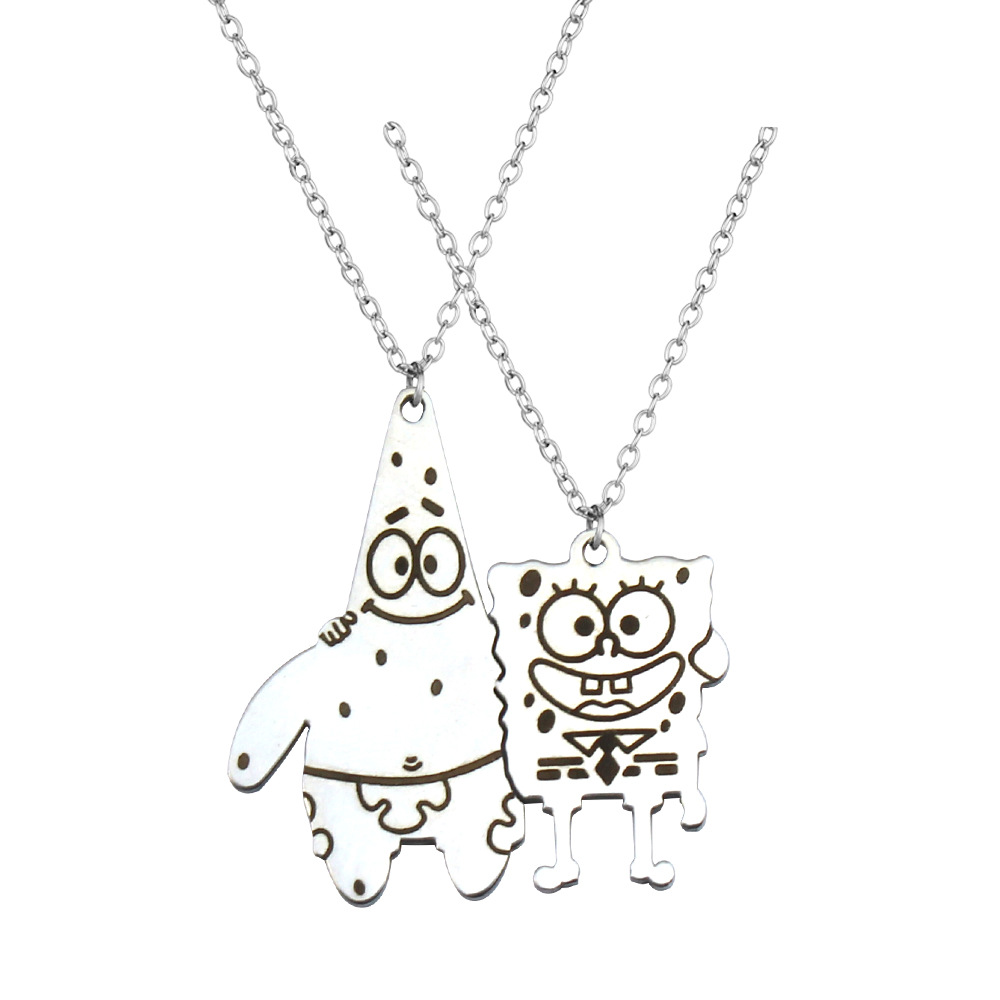 Spongbob anime necklace