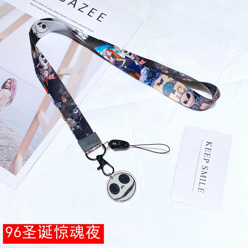 The Nightmare Before Christmas anime lanyard phonestrap 45cm*2cm