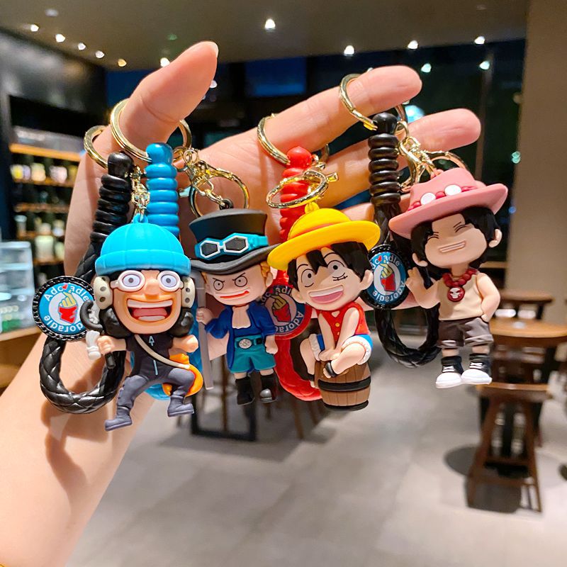 One piece anime keychain