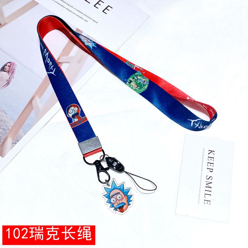 Rick and Morty anime lanyard phonestrap 45cm*2cm