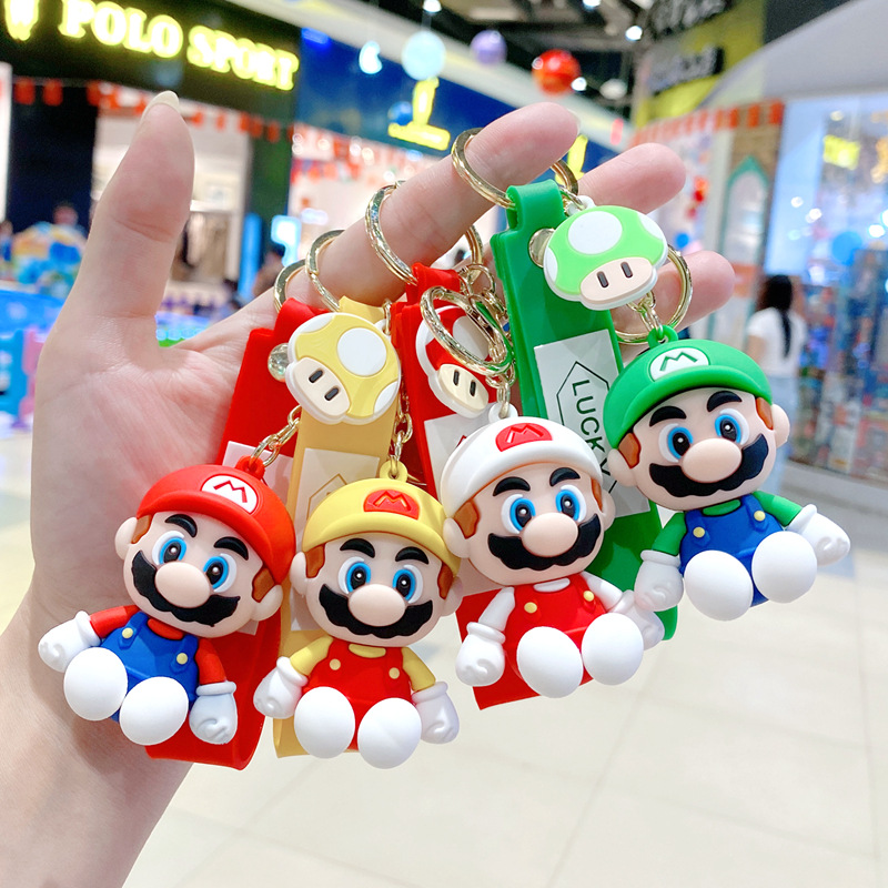 super Mario anime keychain