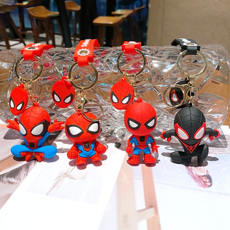 spider man anime keychain