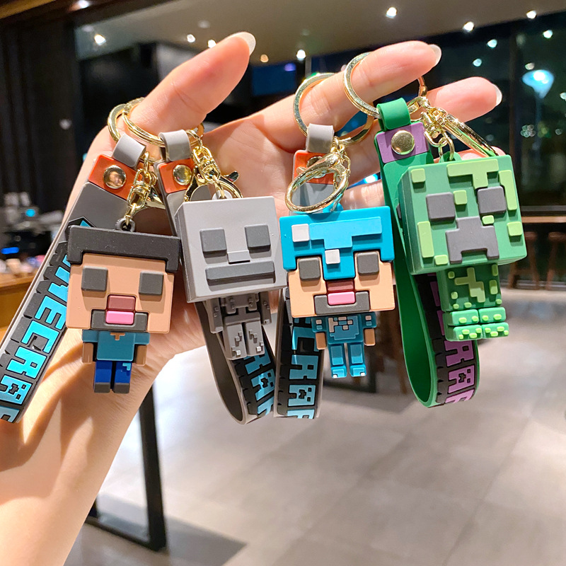 Minecraft anime keychain