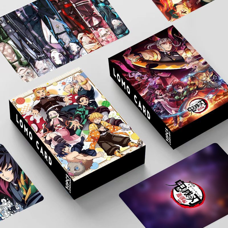 Demon slayer kimets anime lomo cards price for a set of 30 pcs