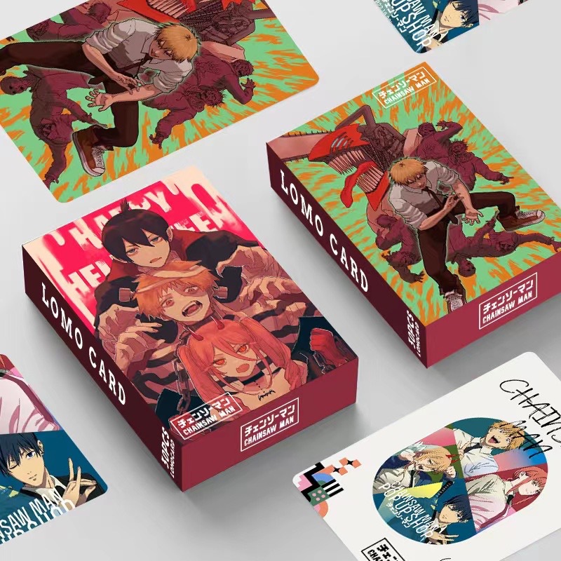 chainsaw man anime lomo cards price for a set of 30 pcs