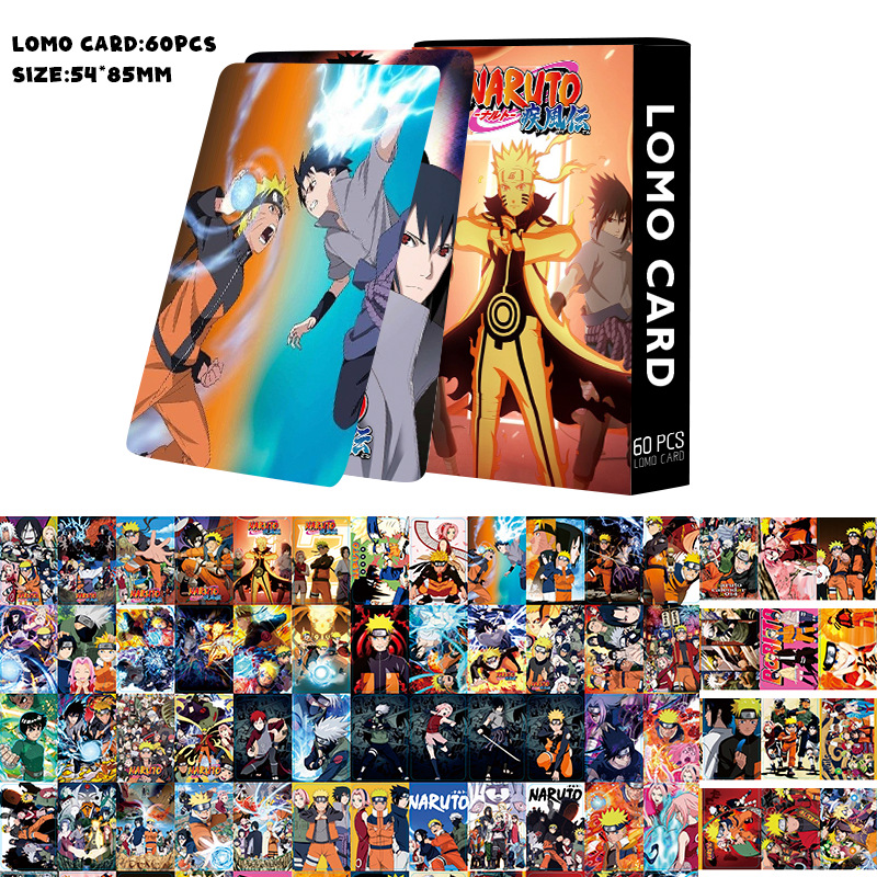 Naruto anime lomo cards price for a set of 60 pcs