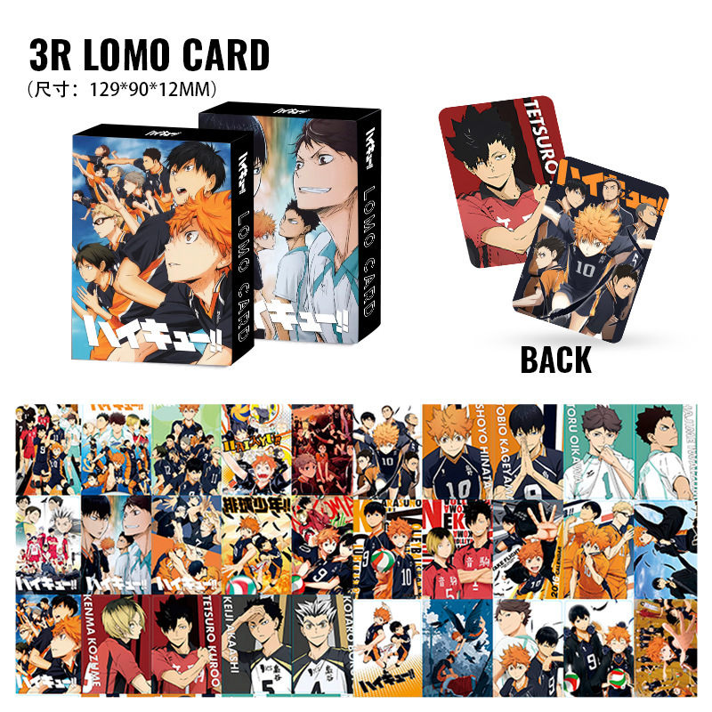 Haikyuu anime lomo cards price for a set of 30 pcs