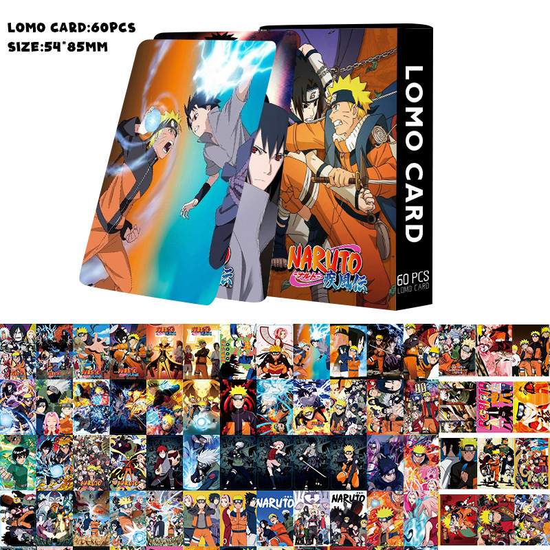 Naruto anime lomo cards price for a set of 60 pcs