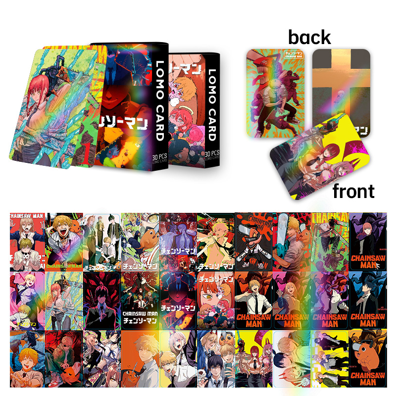 chainsaw man anime lomo cards price for a set of 30 pcs