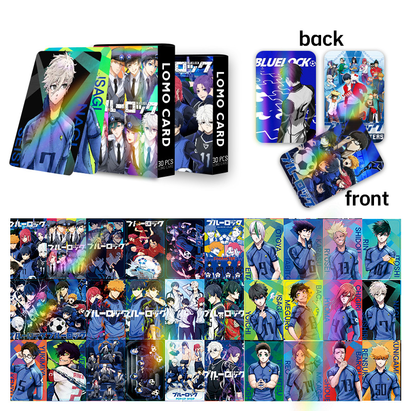Blue Lock anime lomo cards price for a set of 30 pcs