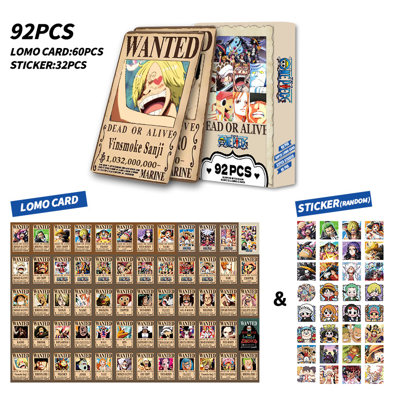 One Piece anime lomo cards price for a set of 92 pcs