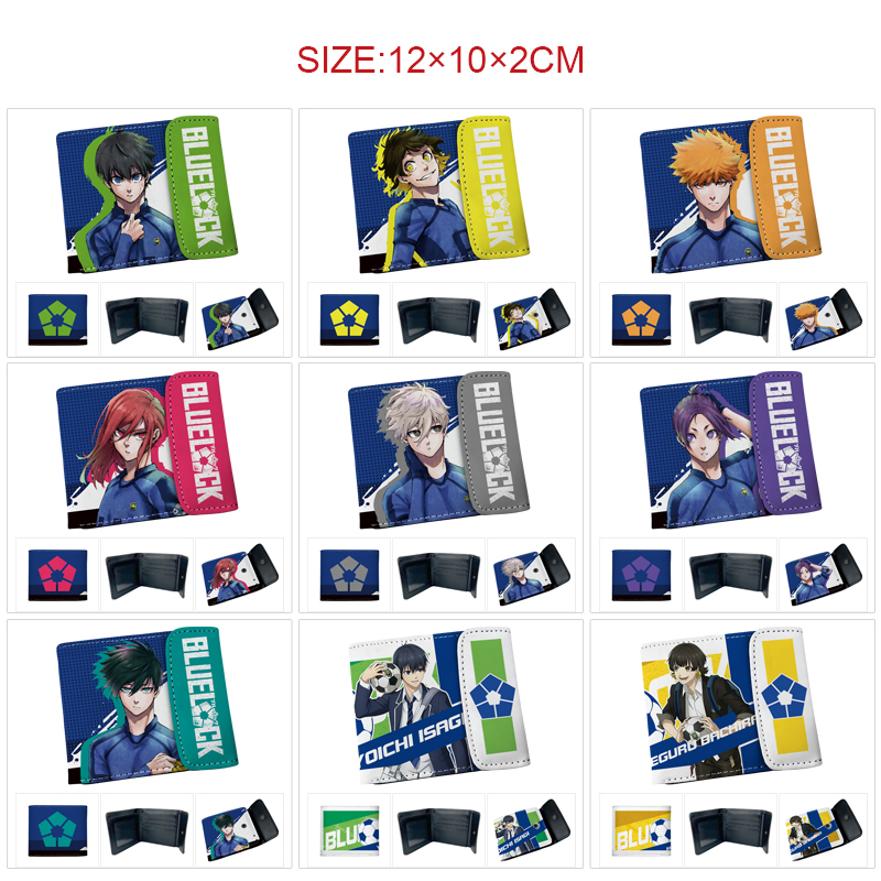 Blue Lock  anime wallet 12*10*2cm