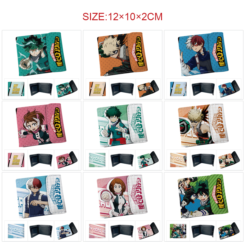 My Hero Academia anime wallet 12*10*2cm